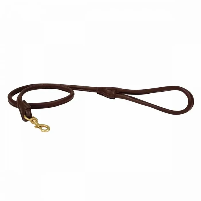 Rolled leather dog leash Weatherbeeta [Size M]