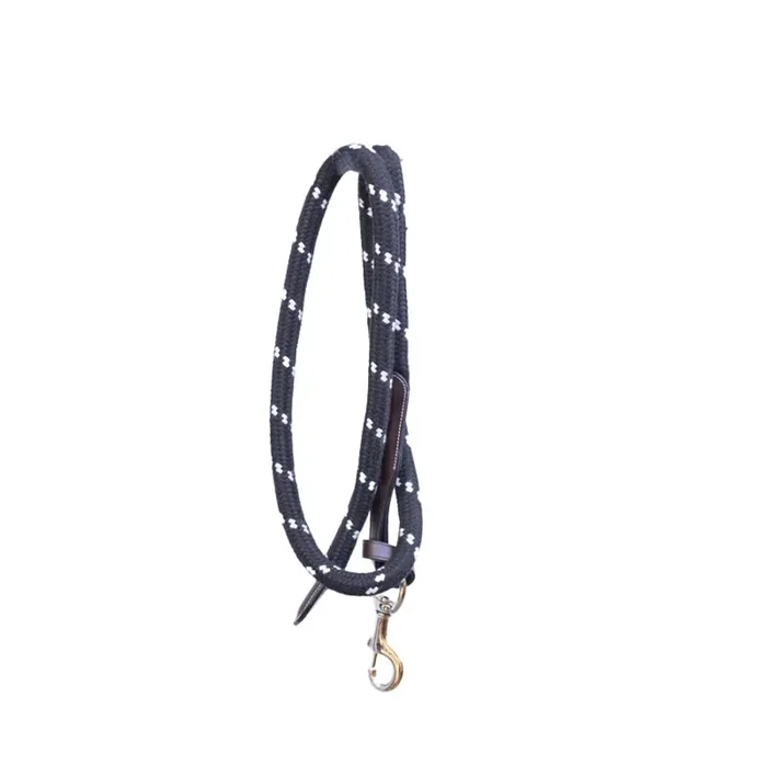 Rope and leather riding lanyard Pénélope