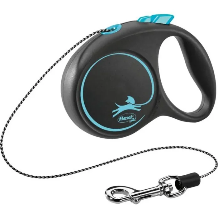 Rope dog leash Flexi Black Design [Size XS]