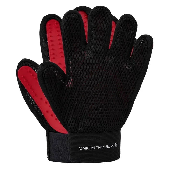 Rubber grooming gloves Imperial Riding