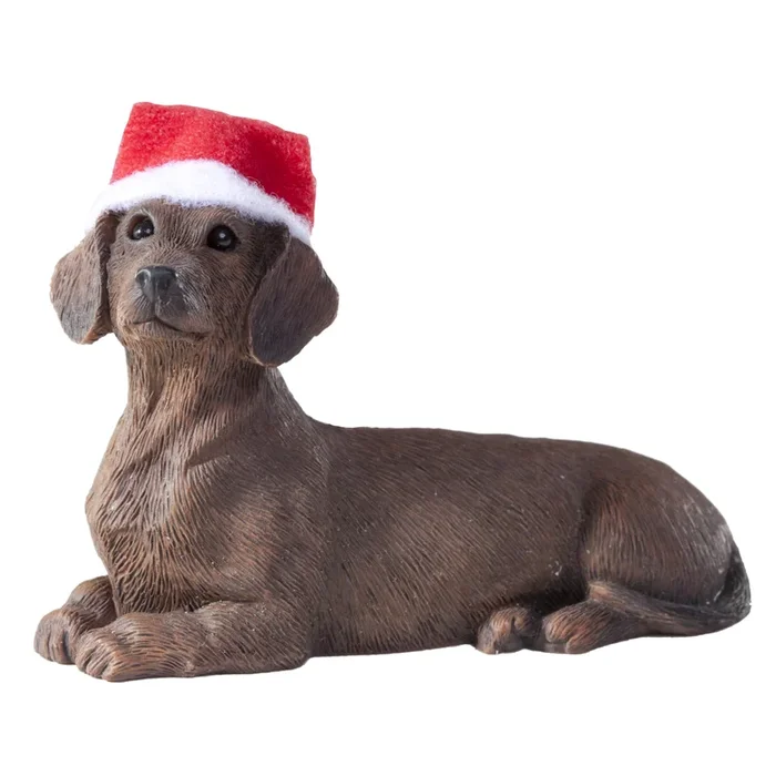 Sandicast Dachshund Christmas Ornament – Red