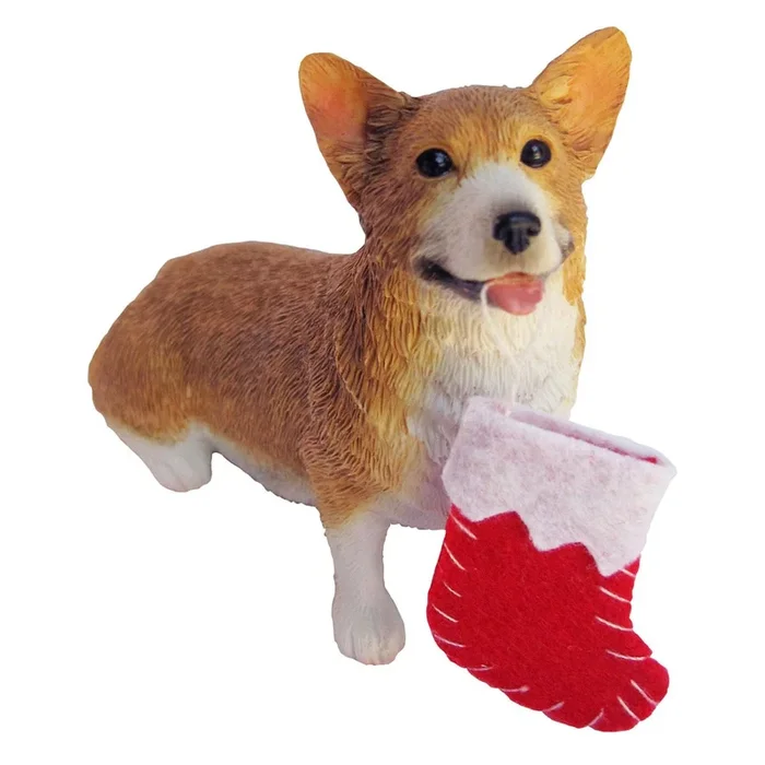 Sandicast Pembroke Welsh Corgi Christmas Ornament