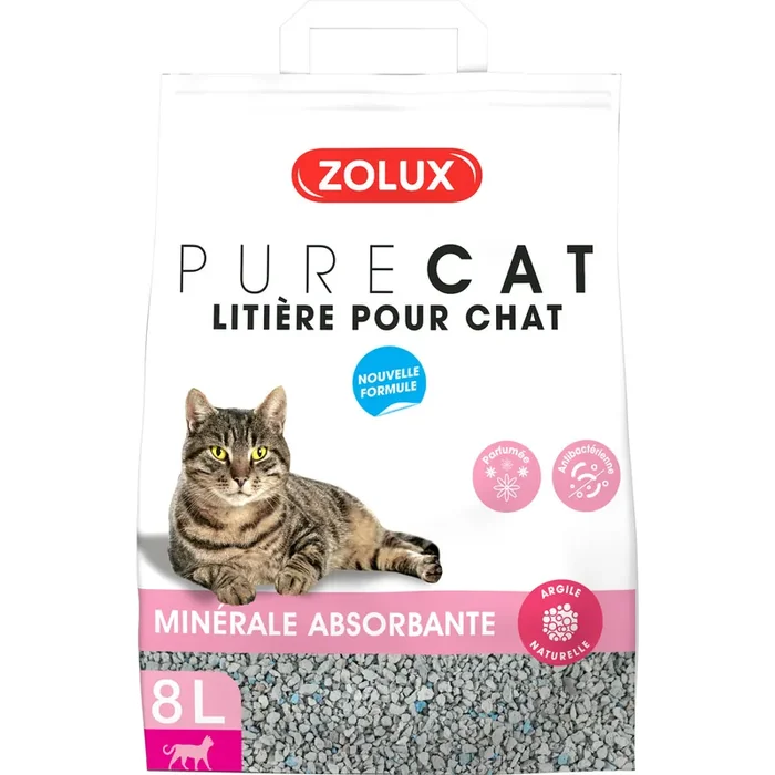 Scented absorbent mineral cat litter Zolux [Size 8 L]
