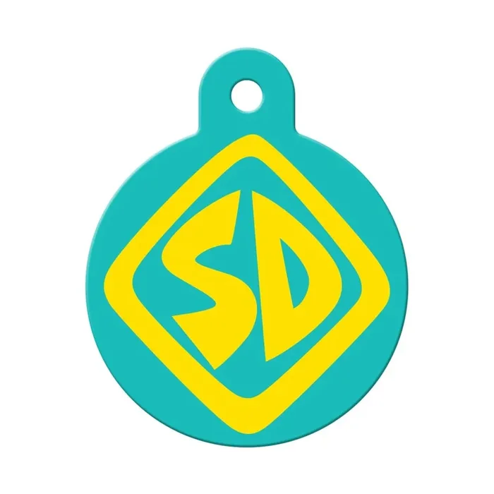Scooby Doo Large Circle Engravable Pet I.D. Tag – Logo