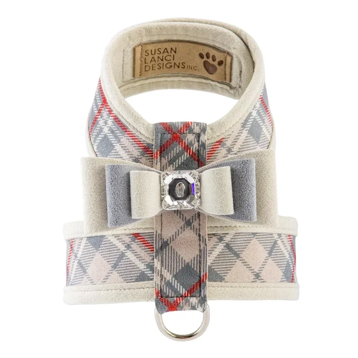 Scotty Tinkie Dog Harness with Really Big Bow by Susan Lanci – Doe Plaid