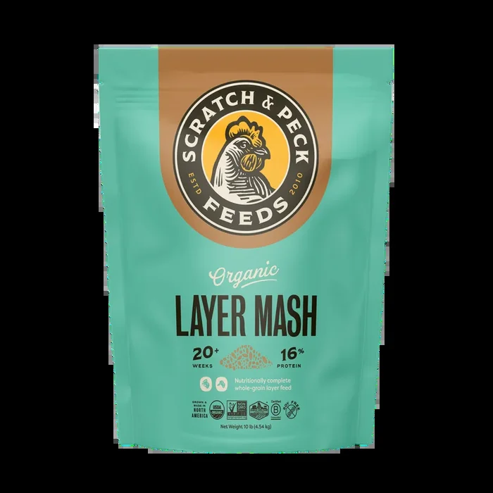 Scratch and Peck Organic Chicken and Duck Feed Layer Mash 16%