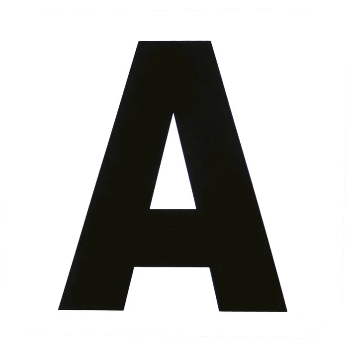 Set of 12 self-adhesive carousel letters Hippotonic [Size 20×19 cm]