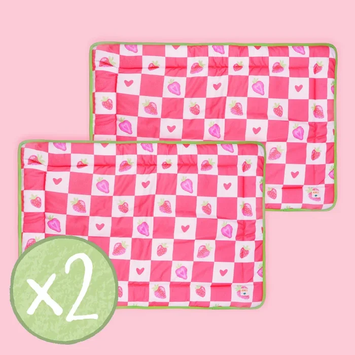 Set of 2 Fleece Liners Bundle | Strawberry