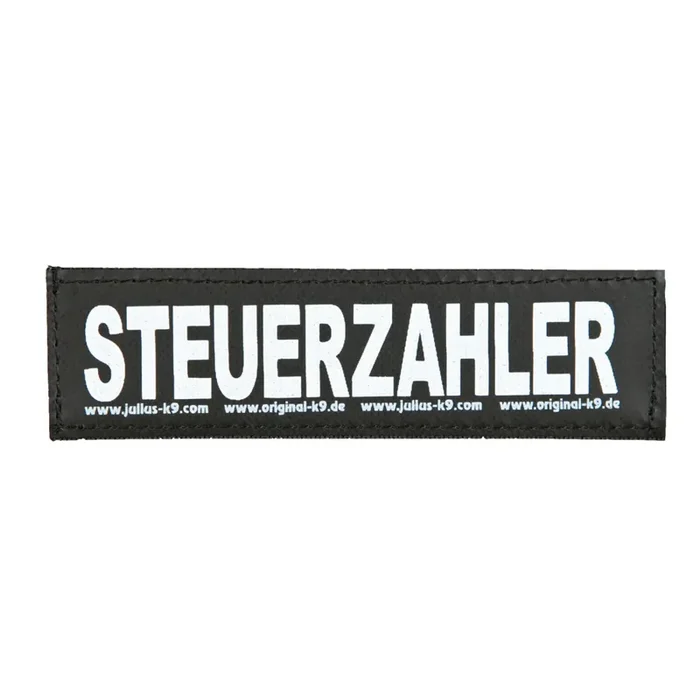 Set of 2 hook-and-loop fasteners Trixie Julius-K9®, Steuerzahler [Size S]