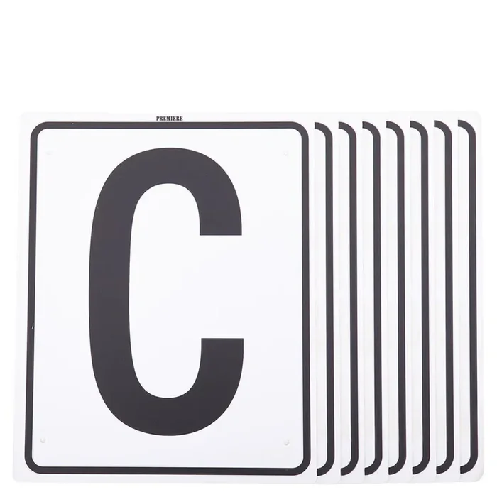 Set of 8-plate merry-go-round letters Premiere