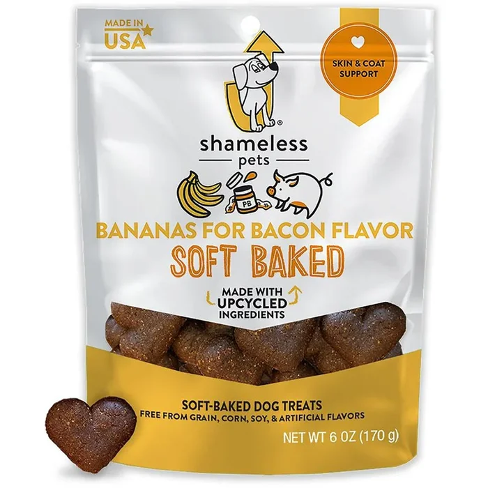 Shameless Pets Bananas for Bacon Soft Baked Dog Treats