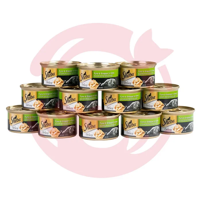 Sheba Wet Cat Food – Tuna & Snapper in Gravy Can