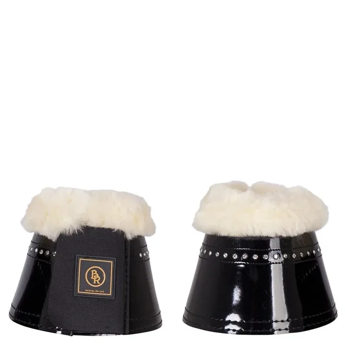 Sheepskin horse bells BR Equitation Glamour Lacquer