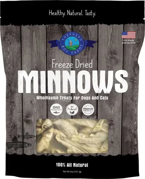 Shepherd Boy Farms Freeze-Dried Minnows for Dogs