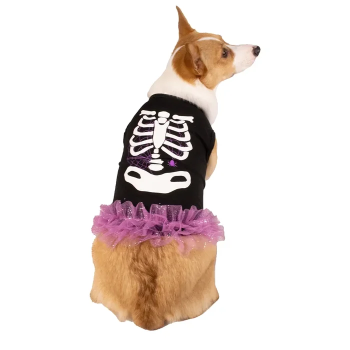 Skeleton Dog Halloween Dress