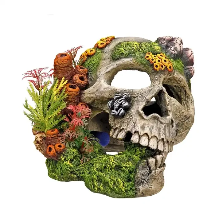 Skull aquarium decoration Nobby Pet [Size 19.5x16x14 cm]