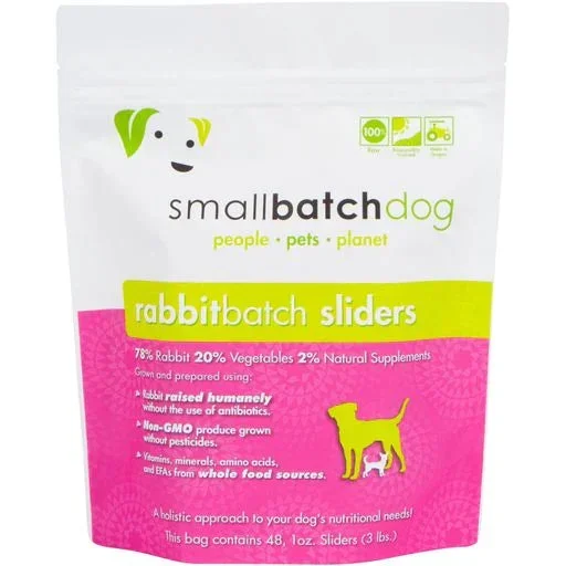 SmallBatch Frozen Sliders Raw Dog Food (3 lb)
