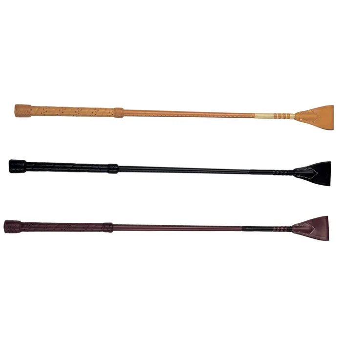 Smooth leather riding whip Ruiz-Diaz [Size 65 cm]