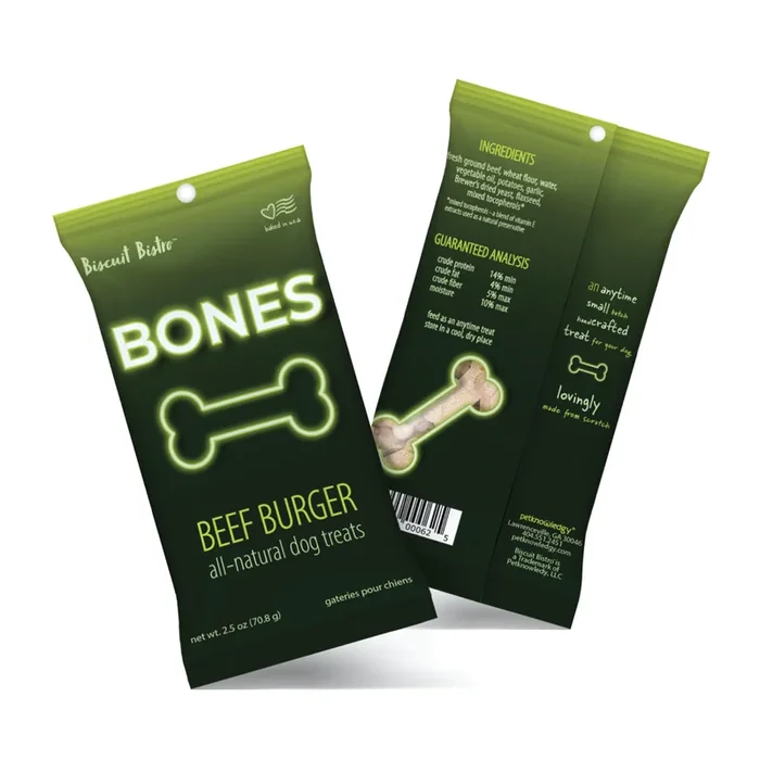 Snack Pack – Bones – Beef Burger – 2.5 oz