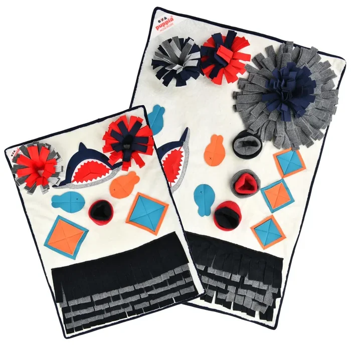 Snorkeling Dog Toy by Puppia – Cream and Navy