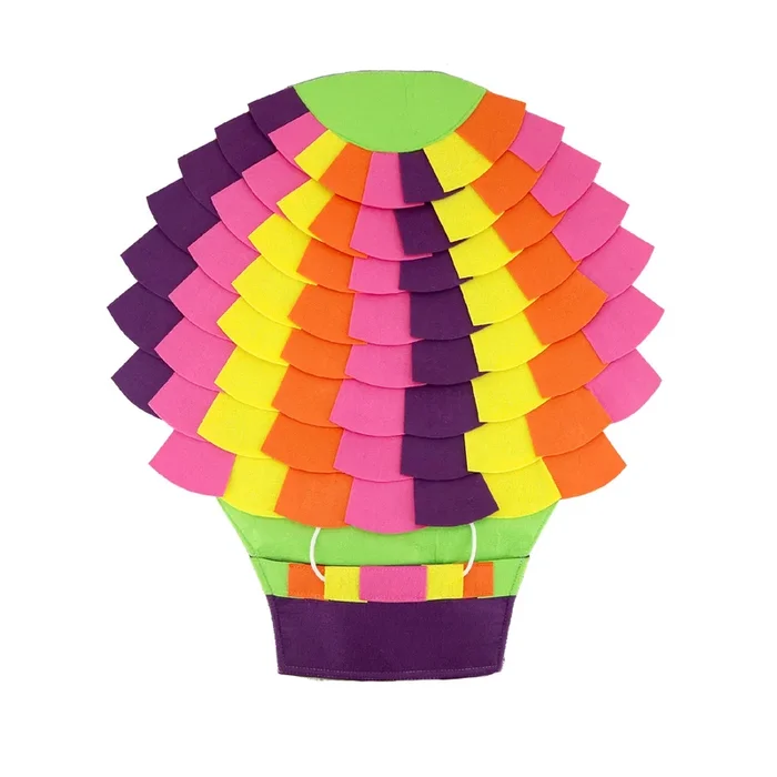 Snuffle Mat Puzzle Pad: Tropical Hot Air Balloon: Colorful Felt for Treats, Interactive & Engaging, Easy to Clean. Benefits: Mental & Physical Stimulation, Prevents Destructive Behavior, Slows Eating, Encourages Foraging Skills, for Pets