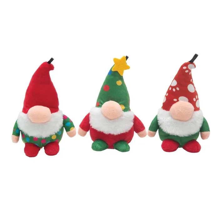 SnugArooz Holiday Baby Gnome Dog Toy – Assorted