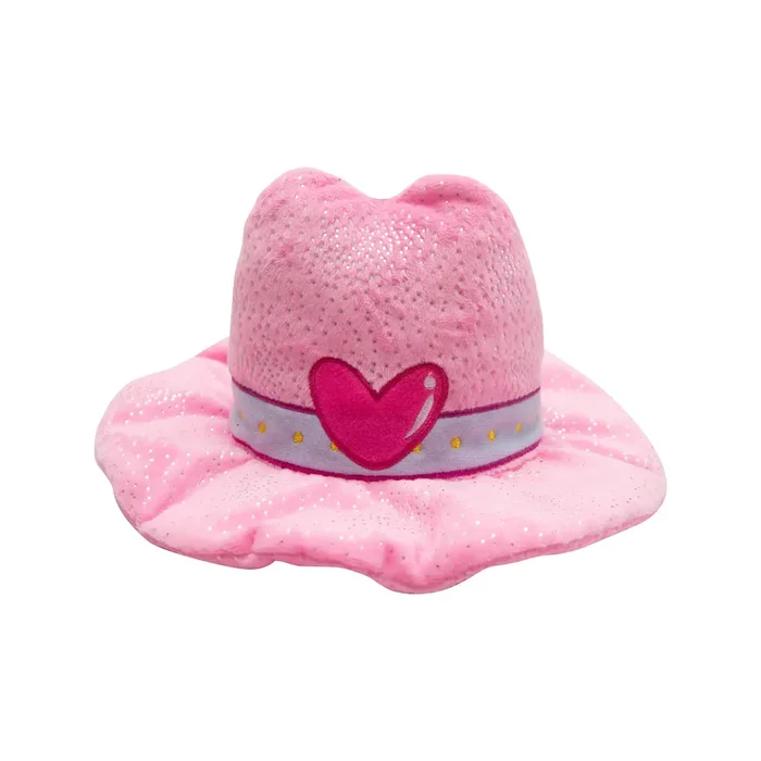 SnugArooz Save A Horse Plush Dog Toy – Pink Cowboy Hat