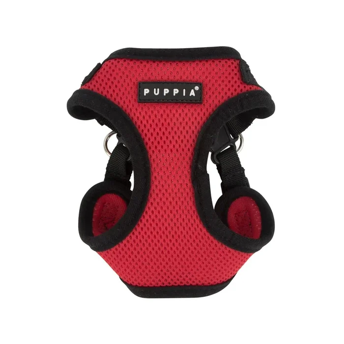 Soft Adjustable Step-In Dog Harness by Puppia- Red