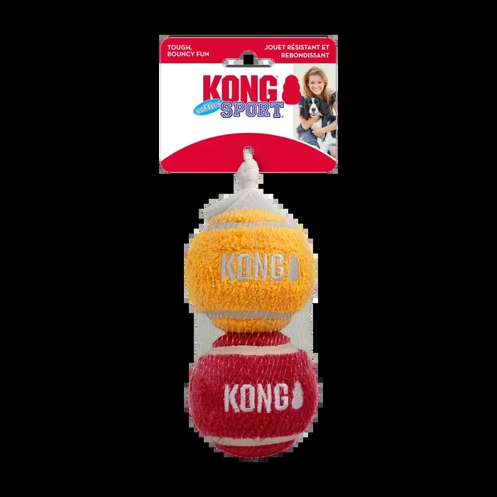 Sport Softies Balls Dog Toy 2-Pack – Assorted