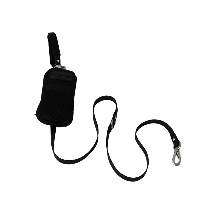 Springer Human Walk Bag & Matching Dog Leash Combo – Black
