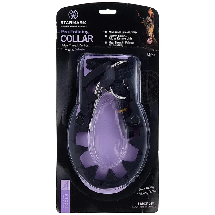 Starmark Pro-Training Dog Collar Black 21-in Large