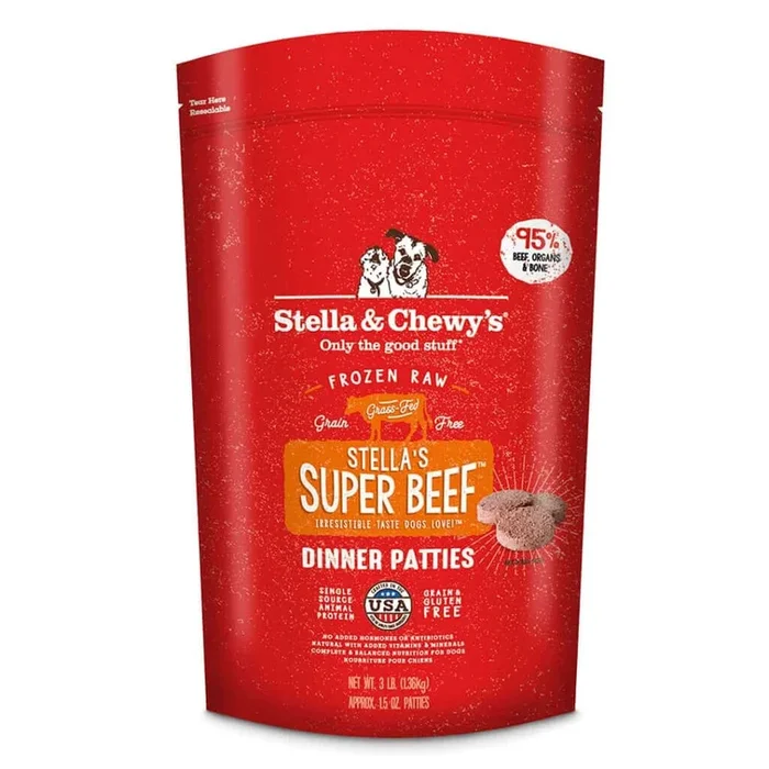 Stella & Chewy’s Stella’s Super Beef Frozen Raw Dinner Patties