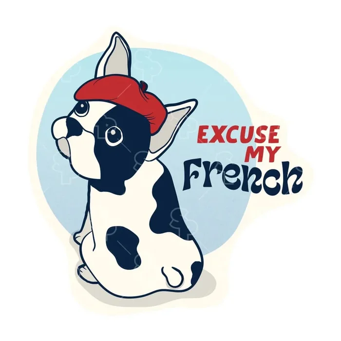 Sticker Pack Sticker- LRG Excuse My French
