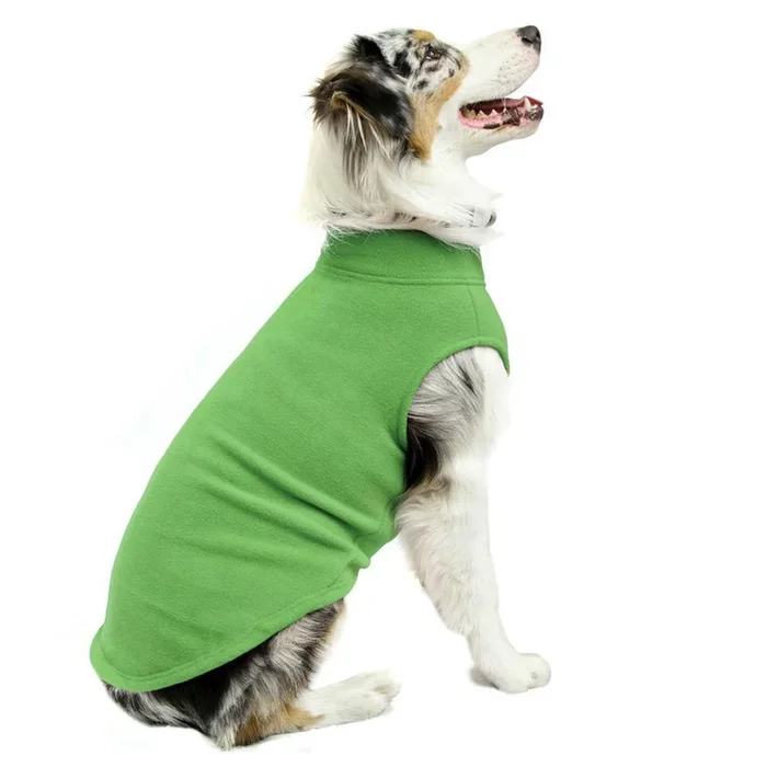 Stretch Fleece Dog Vest by Gooby – Grass Green