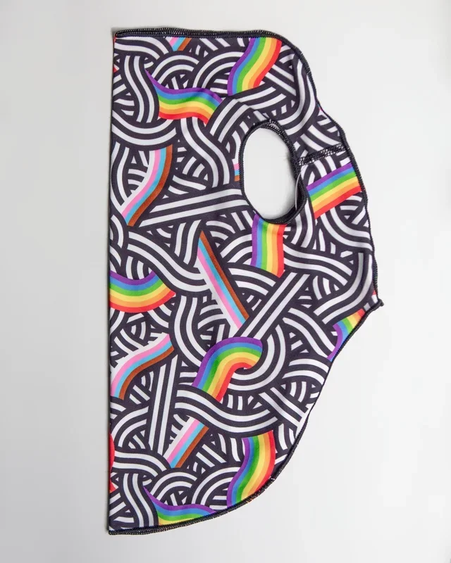 Sun Shield Tee in Rainbow Pride Print (Made in the USA) (FINAL SALE)