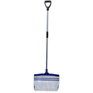 SUPER TUFF RAKE-BLUE ALUMINUM HANDLE