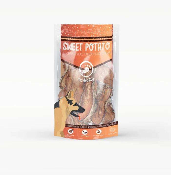 Sweet Potato Chews strips 16 oz retail bag