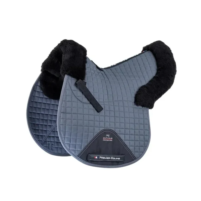 Synthetic sheepskin saddle pad Premier Equine GP/Jump Numnah [Size Full]
