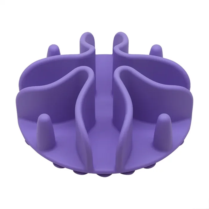 Talking Dog Club Slow Feeder Bowl Attachment for Dogs and Cats (Purple)