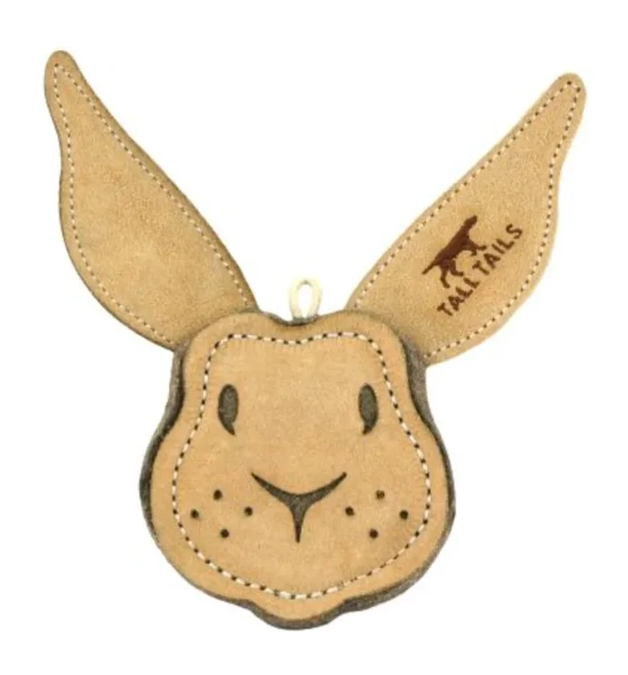 Tall Tails “Scrappy Rabbit” Leather Dog Toy