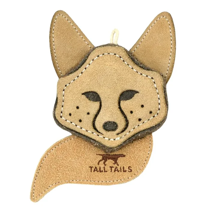 Tall Tails Natural Leather Dog Toy – Fox