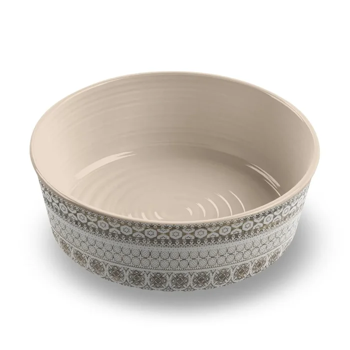TarHong Moroccan Wood Dog Bowl – Single Wall