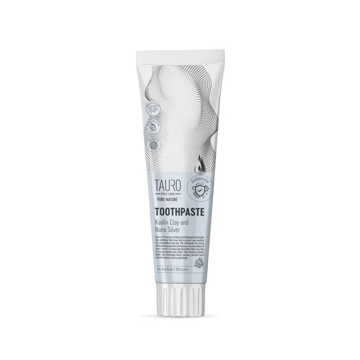 Tauro Pro Line Pure Nature toothpaste with white clay (kaolin), zeolite and silver nanoparticles for dogs and cats