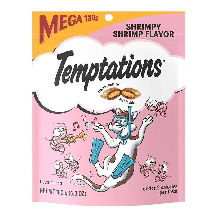Temptations Classics Crunchy & Soft Adult Cat Treats Shrimpy Shrimp 6.3-oz