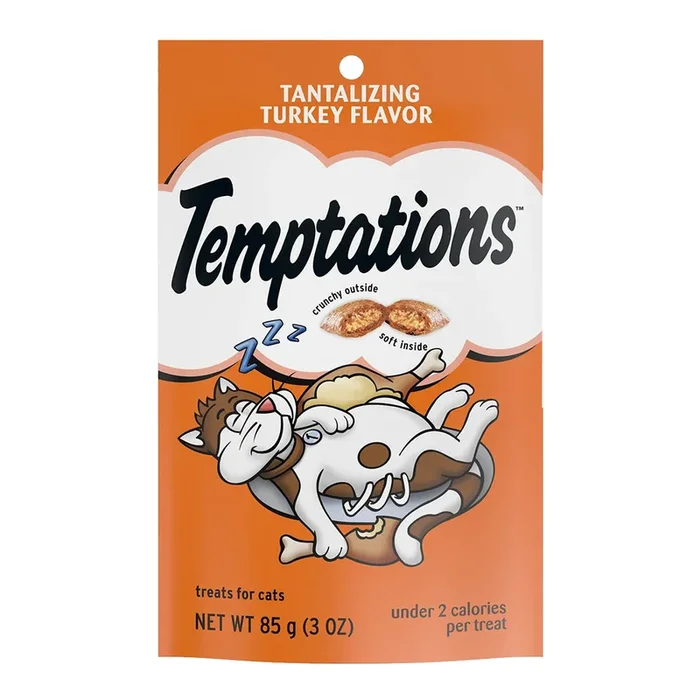 Temptations Classics Crunchy & Soft Adult Cat Treats Tantalizing Turkey 3-oz
