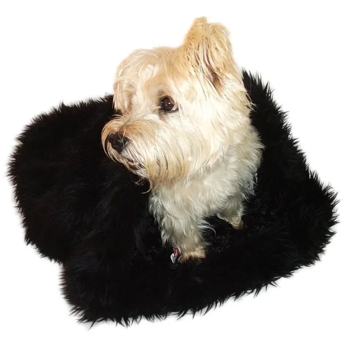 The Dog Squad 3-in-1 Cozy Dog Cuddle Sack – Black Shag