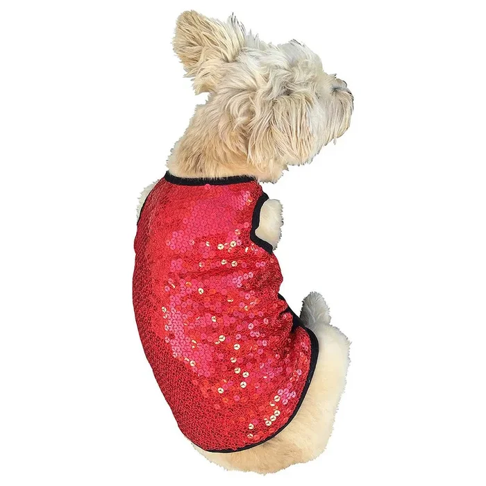 The Dog Squad Sequined Dog Tank – Red Vixen
