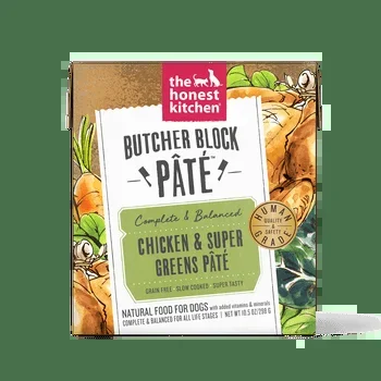 The Honest Kitchen Butcher Block Pate Chicken & Super Greens for Dogs
