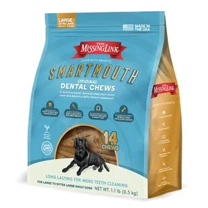 The Missing Link Smartmouth Dental Dog Chews, Large/X-Large, 14-count