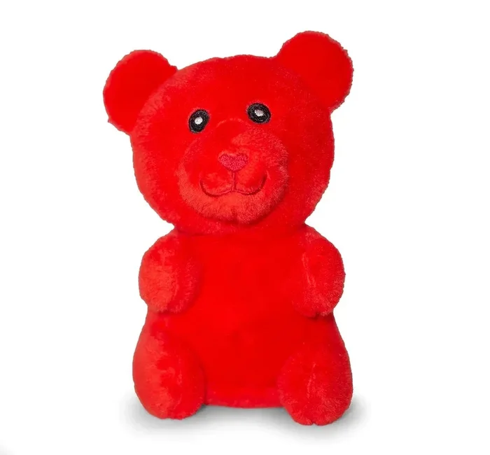 ThoozyPet Gummy Bear Plush Dog Toy in Red